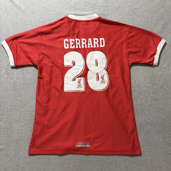 Vintage Liverpool FC Gerrard #28 Reebok Jersey Size 46/48 Men’s - Picture 7 of 9